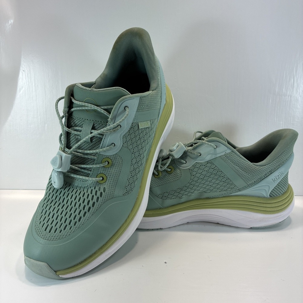 Women's size 9 Shoes Kizik London Hands Free Sneaker Surf Spray Granite Green